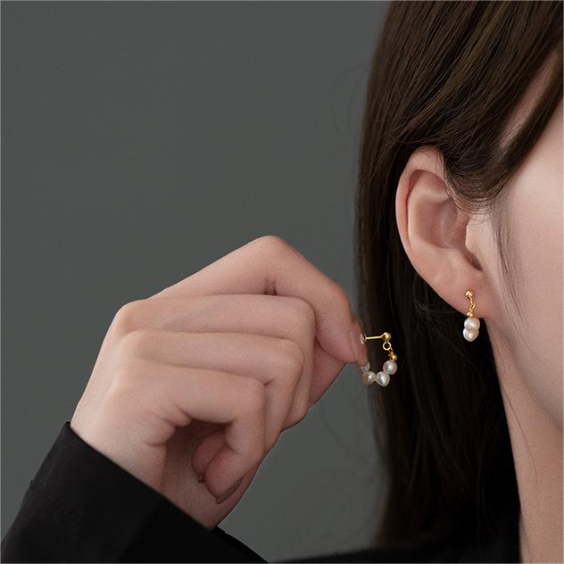 DMBO2301 Boucles d'oreilles des moments doux