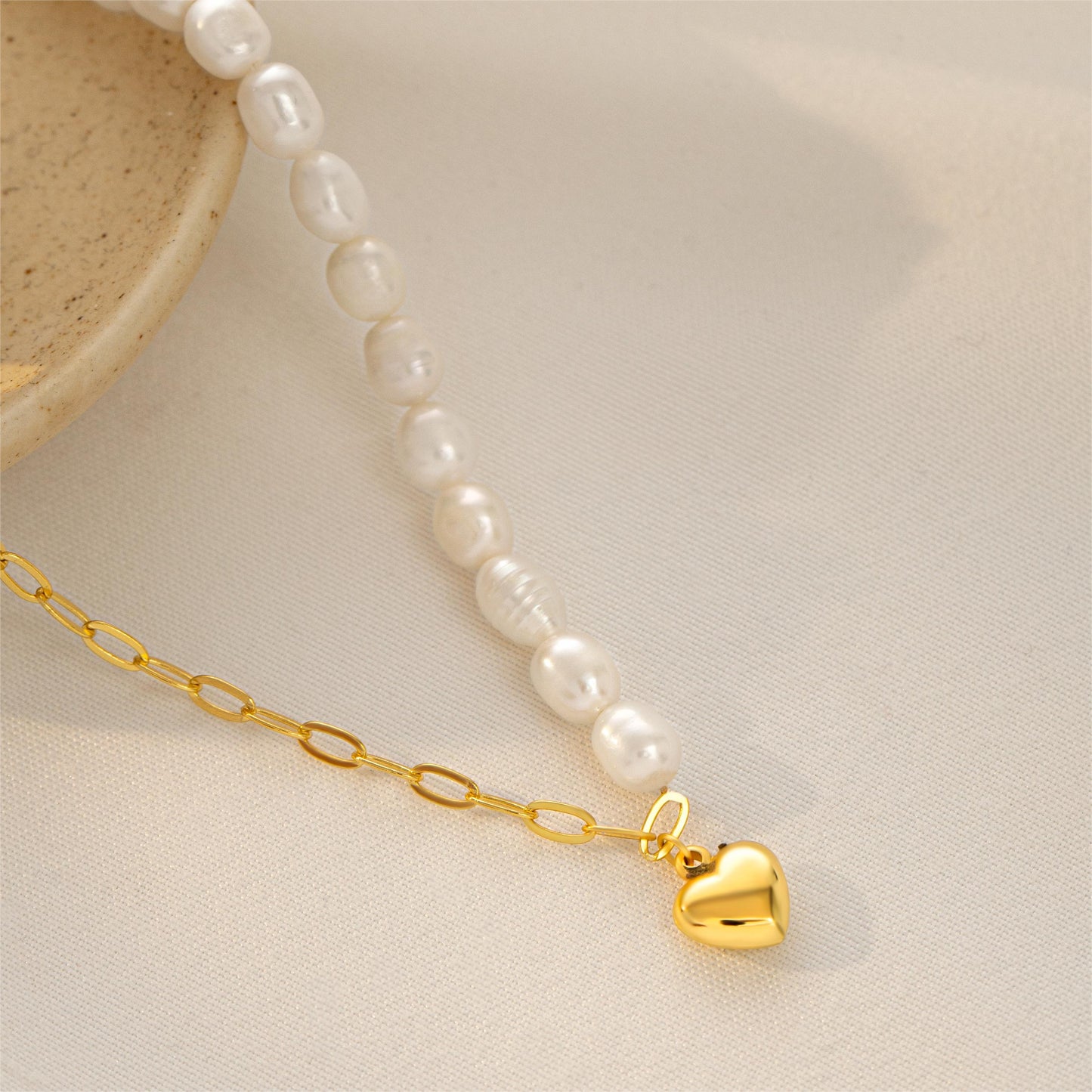 DMCL2302 Collier de perles naturelles