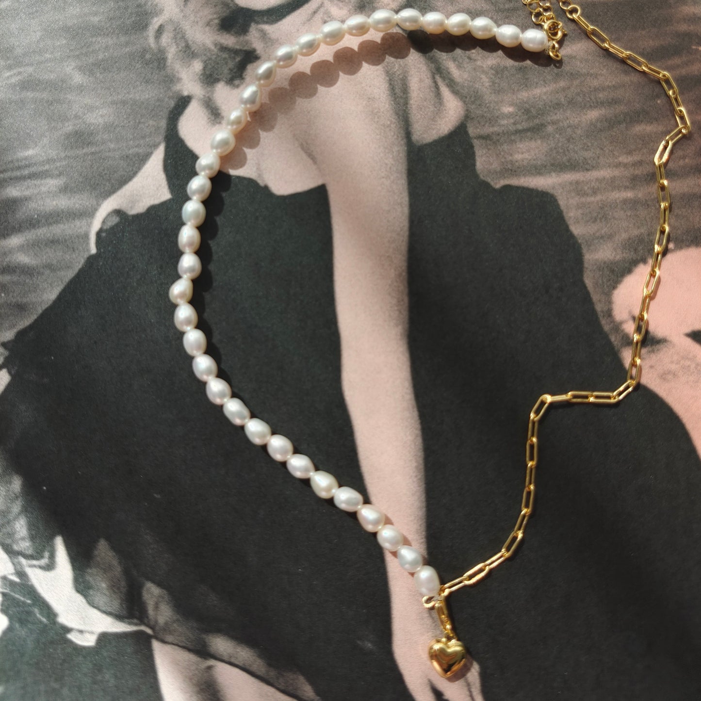 DMCL2302 Collier de perles naturelles