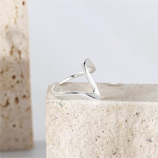 LMBG2301 Bague à la forme d'une vague