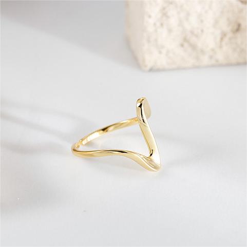 LMBG2301 Bague à la forme d'une vague