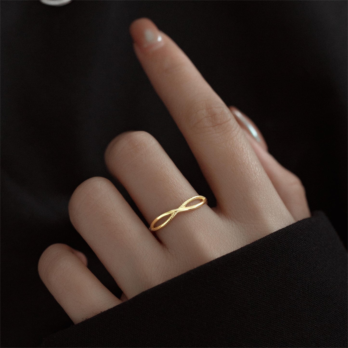 LMBG2302 Bague à la forme infini