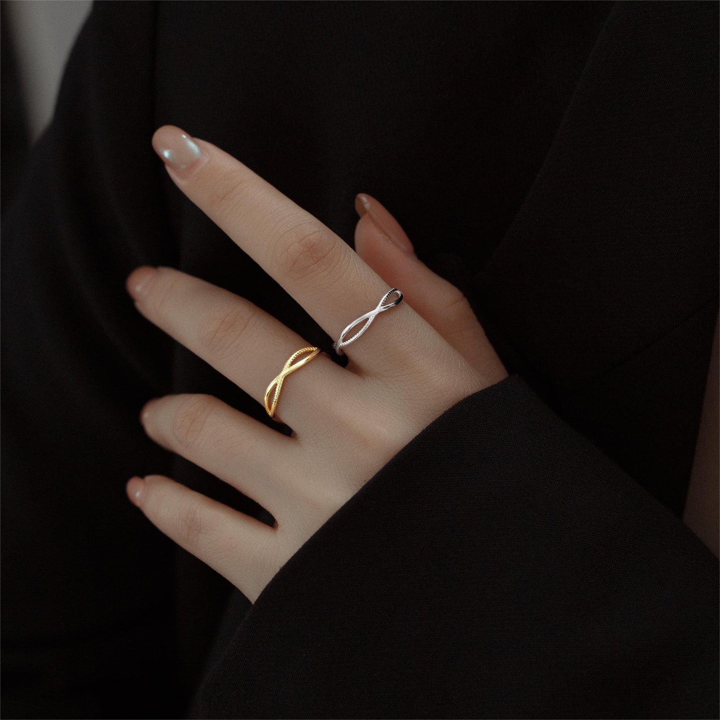 LMBG2302 Bague à la forme infini