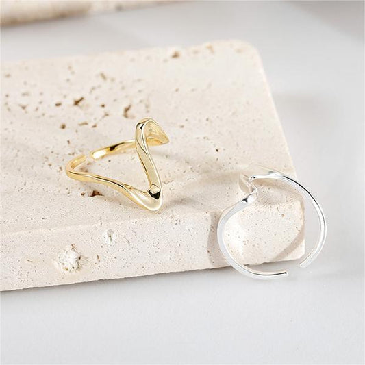 LMBG2301 Bague à la forme d'une vague
