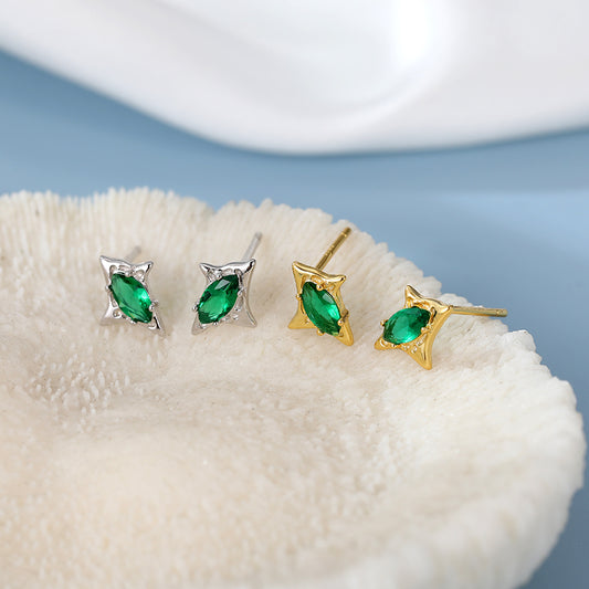 LMBO2301 Boucles d'oreilles en forme d'étoile simple et chic